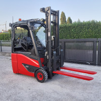 Linde E16H-02 con forche telescopiche - 1