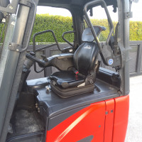Linde E16H-02 con forche telescopiche - 5