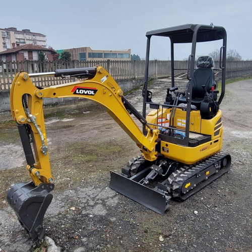 MINIESCAVATORE CINGOLATO GIROSAGOMA LOVOL FR18E2-u